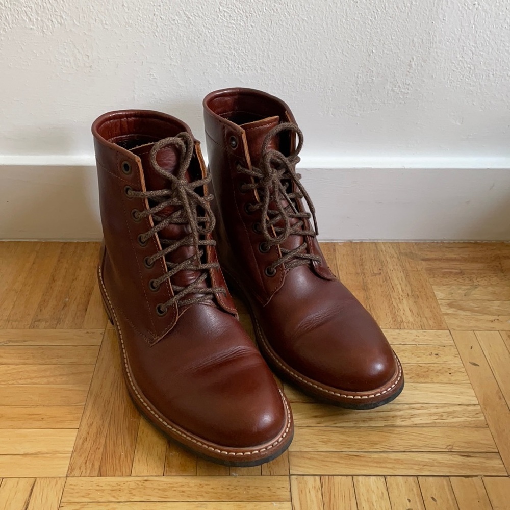 Nisolo All-Weather Amalia Leather Boot in Brandy